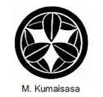 A black and white image of the logo for m. Kumaisasa