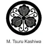 A black and white picture of the logo for m. Tsuru kashiwa