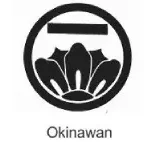 A black and white image of the okinawa logo.