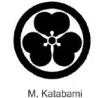 A black and white image of the symbol for m. Katabami