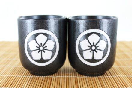 Traditional Japanese size teacups for hot tea